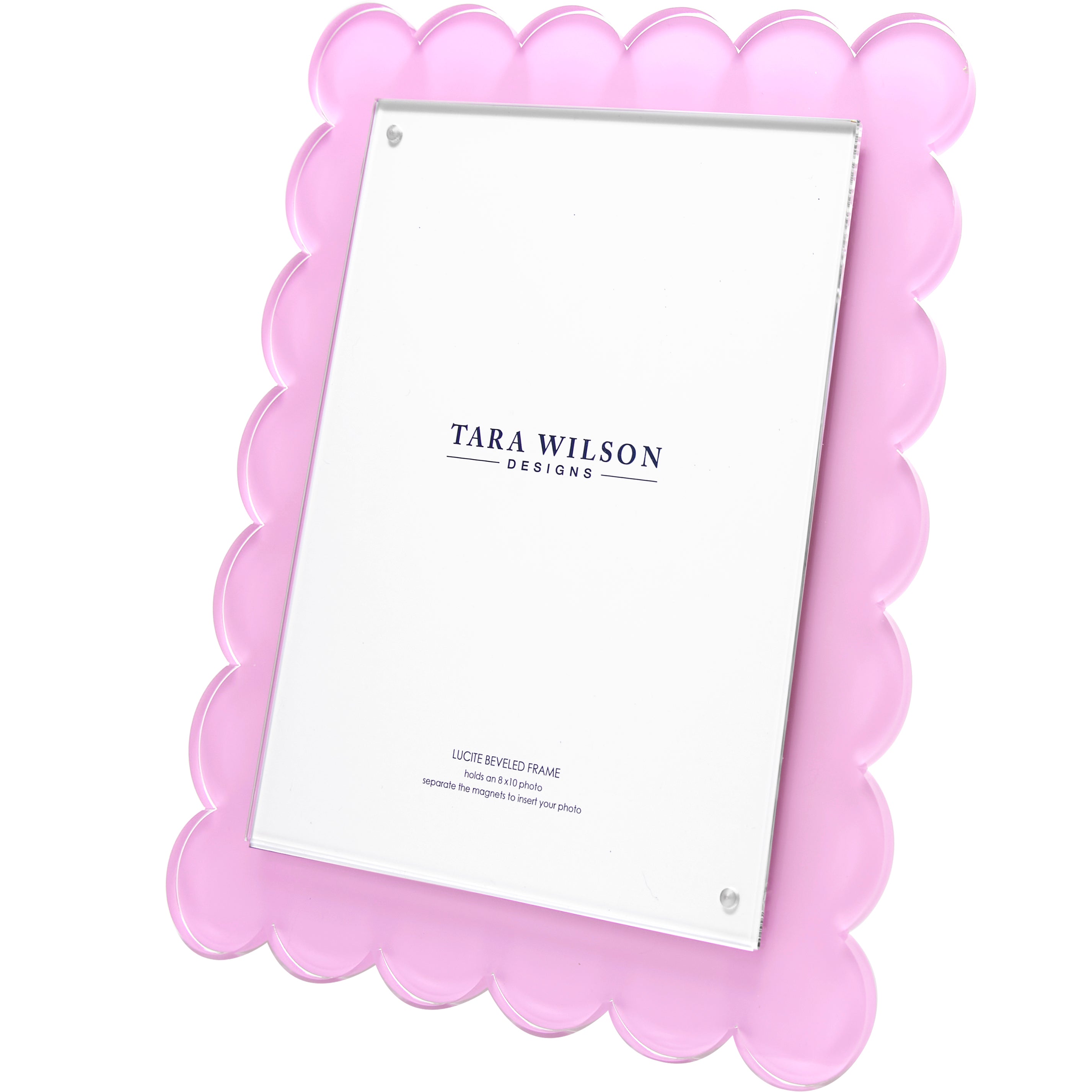 Tara Wilson Designs Picture Frames Scallop Frame - 8 X 10 - Pastel Pink