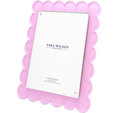 Tara Wilson Designs Picture Frames Scallop Frame - 8 X 10 - Pastel Pink