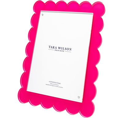 Tara Wilson Designs Giftware Scallop Frame - 8 X 10 - Pink