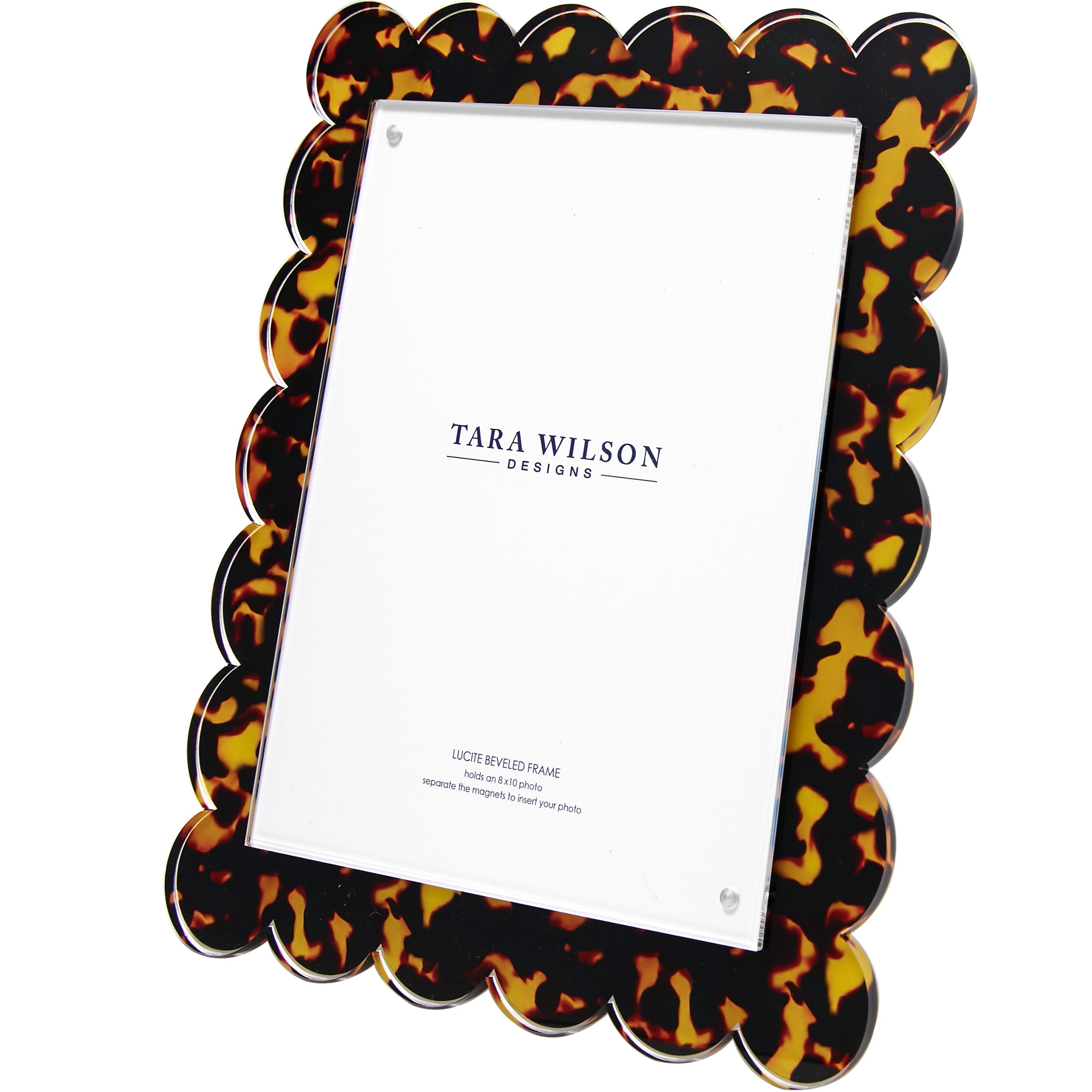 Tara Wilson Designs Giftware Scallop Frame - 8 X 10 - Tortoise