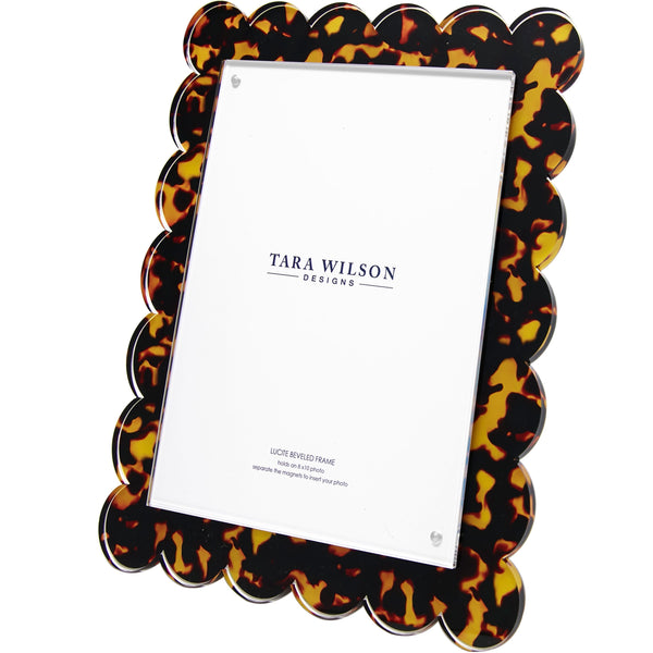 Tara Wilson Designs Giftware Scallop Frame - 8 X 10 - Tortoise