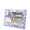 Tara Wilson Designs Giftware Scallop Frame - Blue Toile
