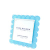 Tara Wilson Designs Picture Frames Scallop Frame - Square - Pastel Blue