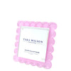 Tara Wilson Designs Picture Frames Scallop Frame - Square - Pastel Pink