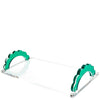 Tara Wilson Designs Giftware Scallop Handle Photo Tray - Emerald