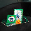 Tara Wilson Designs Giftware Scallop Handle Photo Tray - Emerald