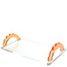 Tara Wilson Designs Giftware Scallop Handle Photo Tray - Orange