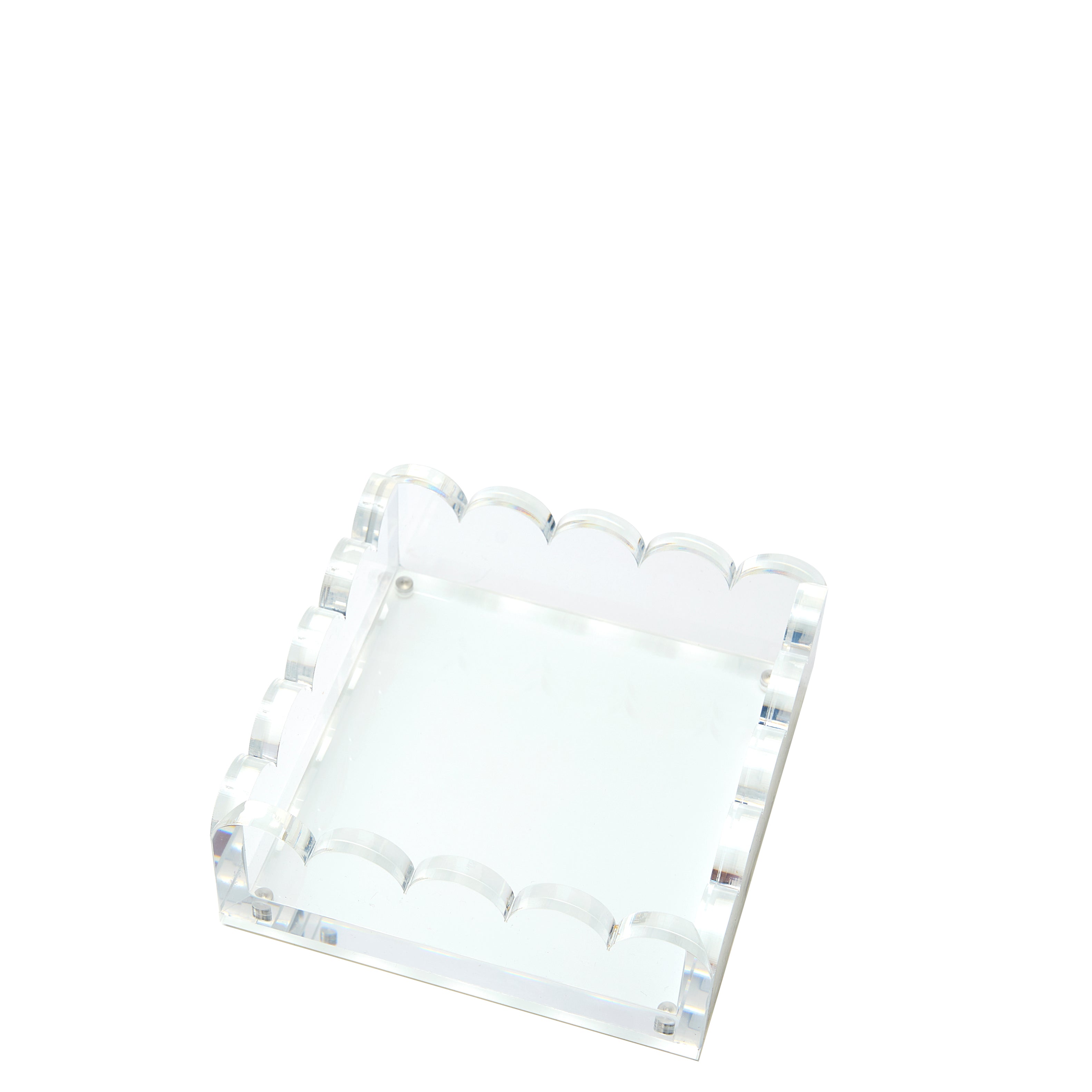 Tara Wilson Designs Giftware Scallop Photo Tray - Small - Clear