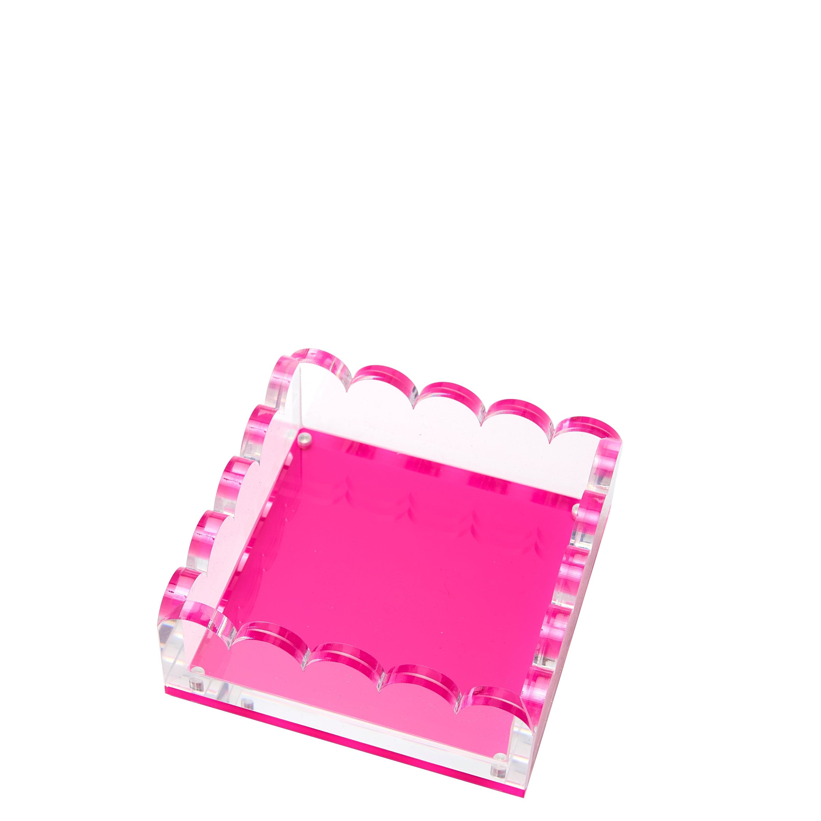 Tara Wilson Designs Giftware Scallop Photo Tray - Small - Pink