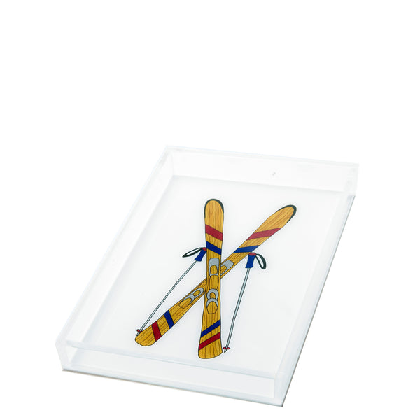 Tara Wilson Designs Giftware Skis Acrylic Tray