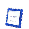 Tara Wilson Designs Picture Frames Square Scallop Frame - Blue