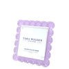 Tara Wilson Designs Picture Frames Square Scallop Frame - Lavender