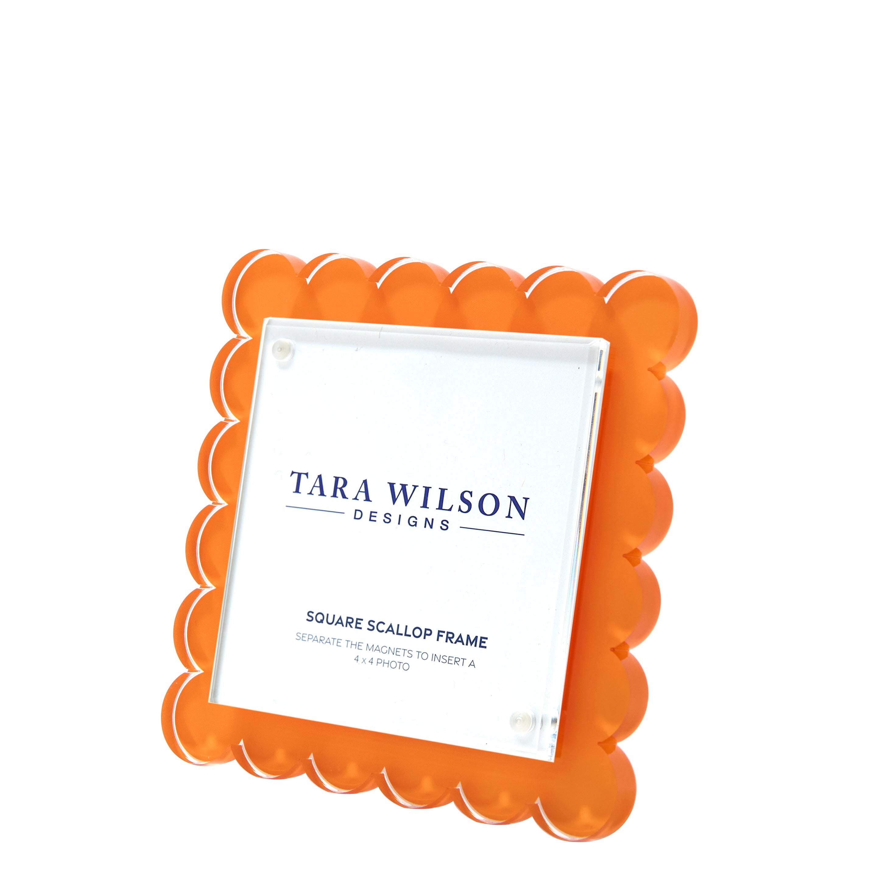 Tara Wilson Designs Picture Frames Square Scallop Frame - Orange