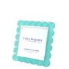 Tara Wilson Designs Picture Frames Square Scallop Frame - Pastel Turquoise