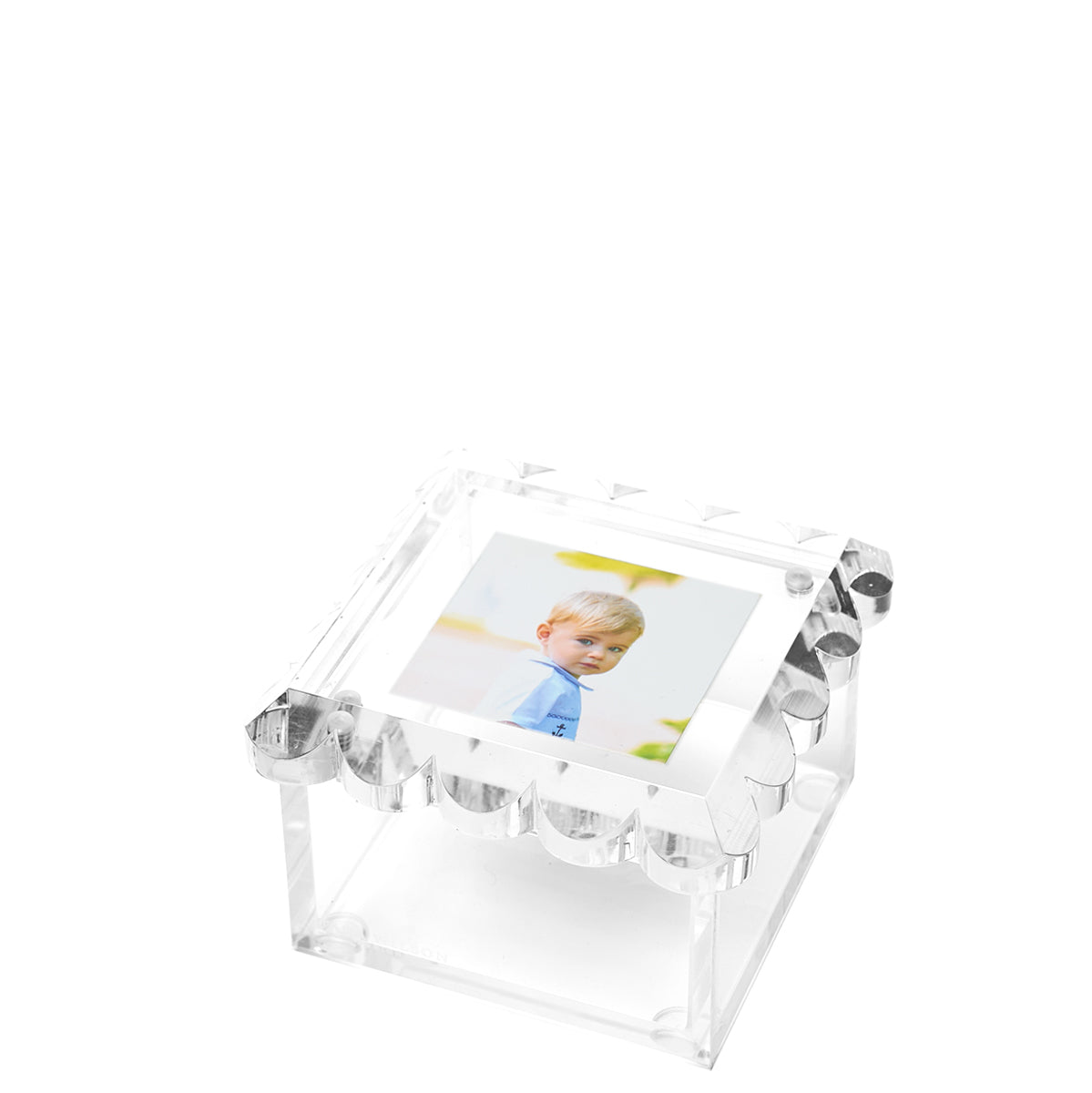 Tara Wilson Designs Giftware Square Scallop Photo Box