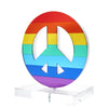 Tara Wilson Designs Giftware Stand Alone - Peace Sign (Mirrored Rainbow Colors)