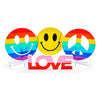 Tara Wilson Designs Giftware Stand Alone - Peace Sign (Mirrored Rainbow Colors)