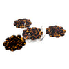 Tara Wilson Designs Giftware Tortoise Acrylic Scallop Drink Coasters