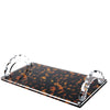 Tara Wilson Designs Giftware Tortoise Base Acrylic Scallop Handle Photo Tray