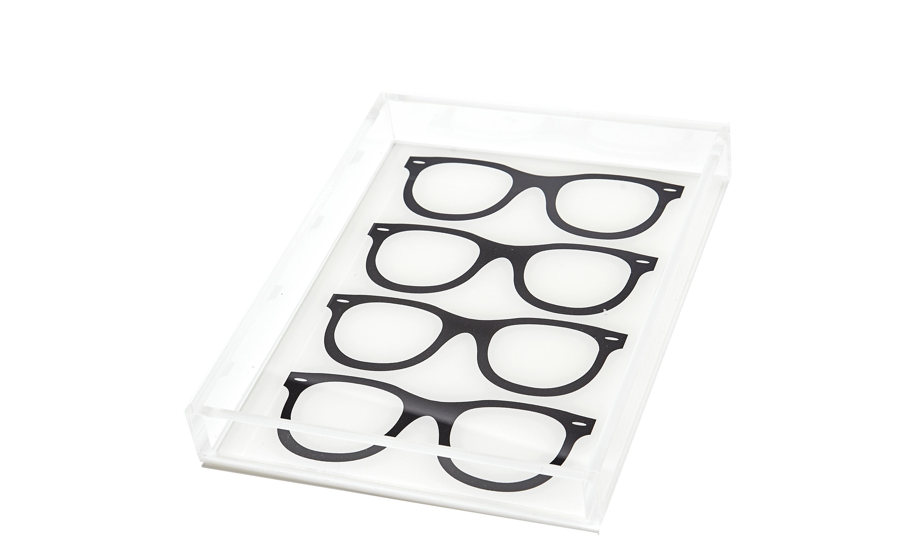 Tara Wilson Designs Giftware Tray - Glasses (Black)