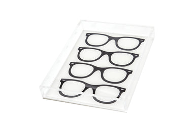 Tara Wilson Designs Giftware Tray - Glasses (Black)