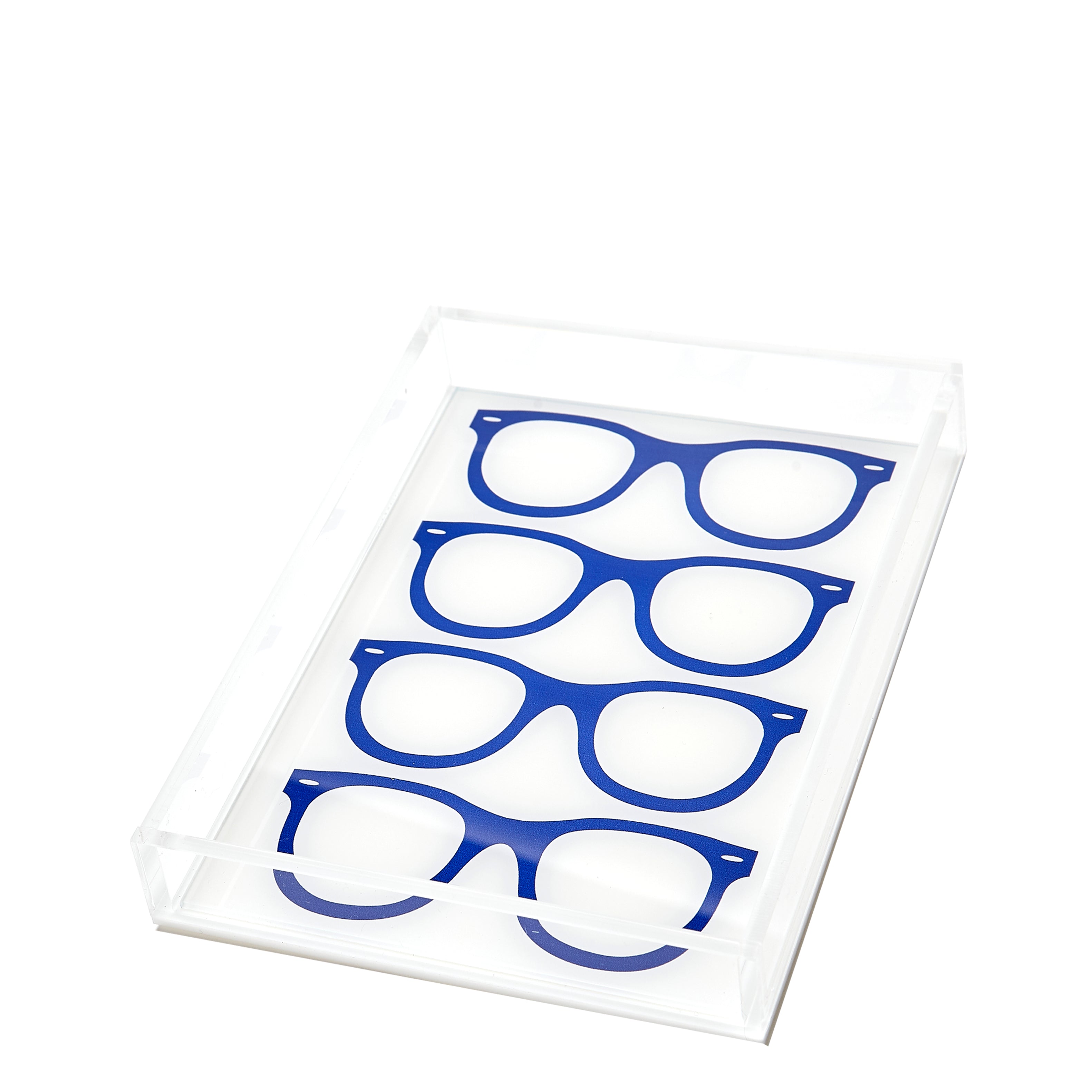 Tara Wilson Designs Giftware Tray - Glasses (Blue)