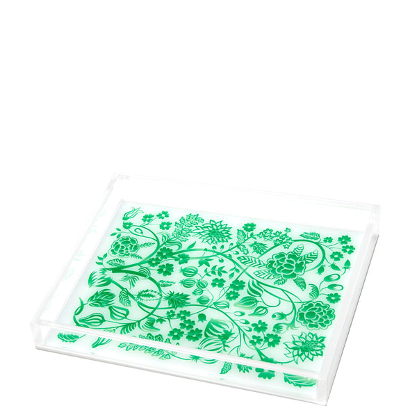 Tara Wilson Designs Giftware Tray - Green Toile