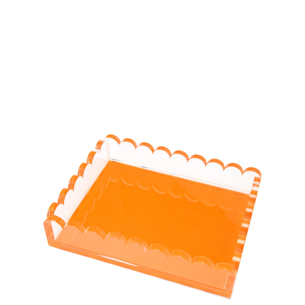 Tara Wilson Designs Giftware Tray - Scallop - Orange