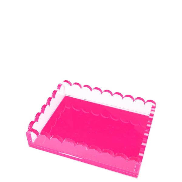 Tara Wilson Designs Giftware Tray - Scallop - Pink