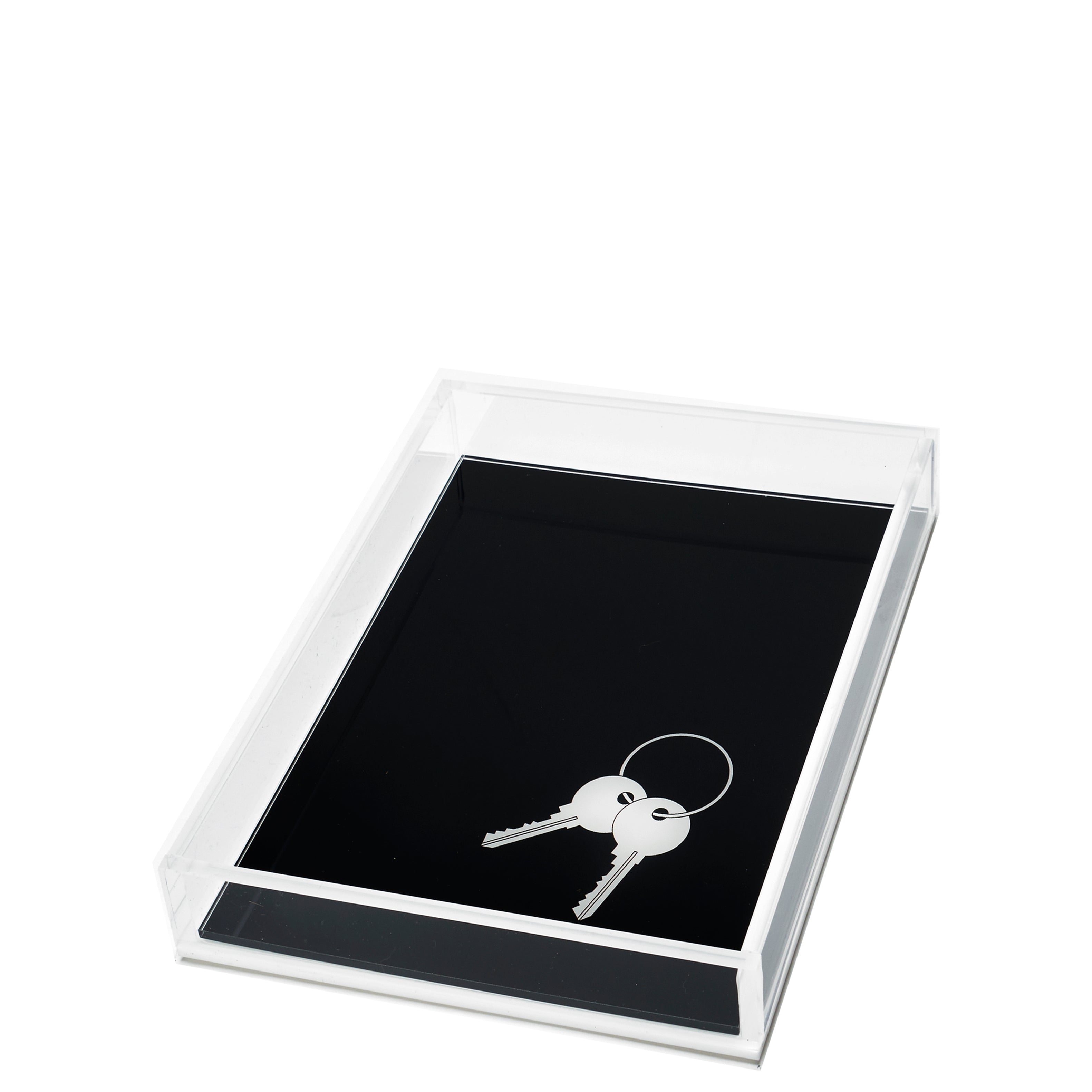 Tara Wilson Designs Giftware Tray - White Keys On Black