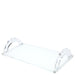 Tara Wilson Designs Giftware White Base Acrylic Scallop Handle Photo Tray