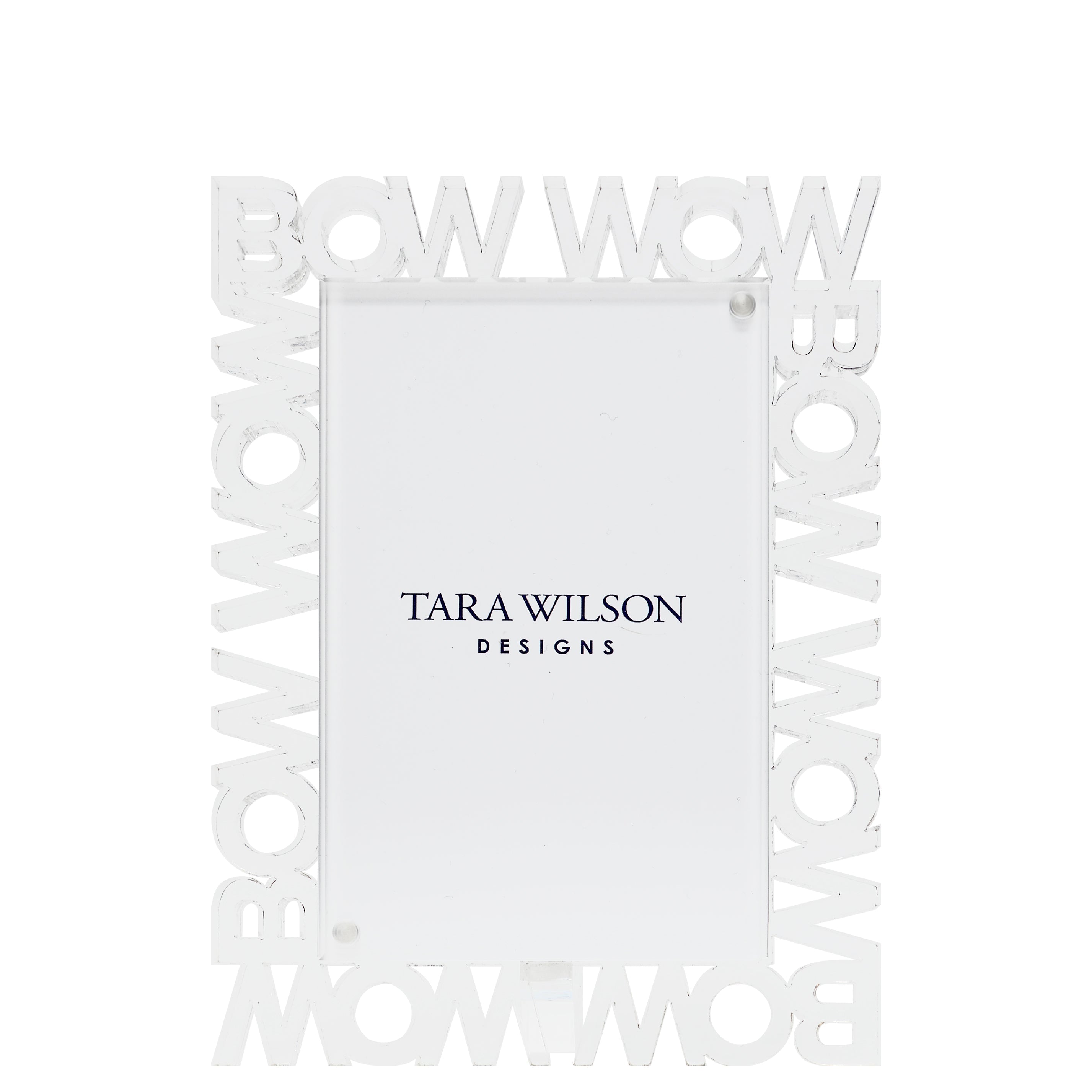 Tara Wilson Designs Giftware Word Frame 4x6 - Bow Wow