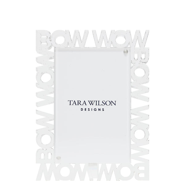 Tara Wilson Designs Giftware Word Frame 4x6 - Bow Wow