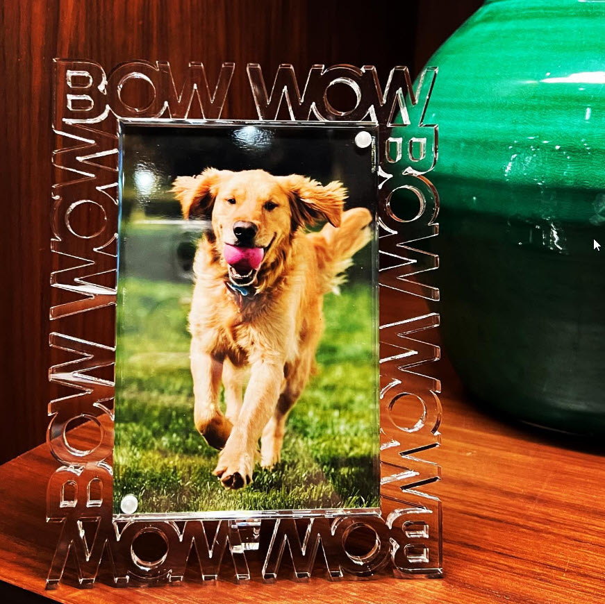 Tara Wilson Designs Giftware Word Frame 4x6 - Bow Wow