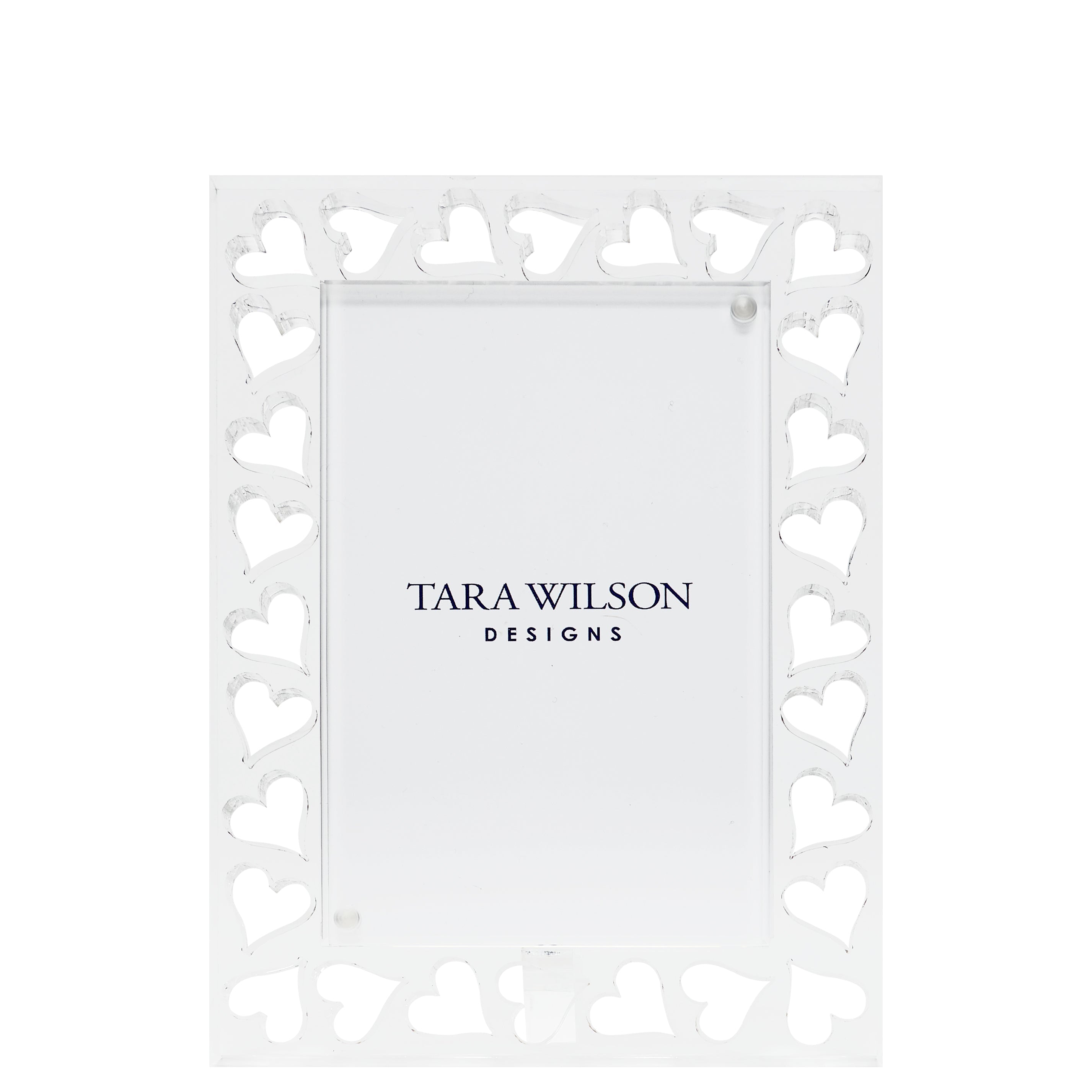 Tara Wilson Designs Giftware Word Frame 4x6 - Cut Out Hearts
