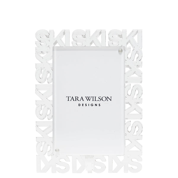 Tara Wilson Designs Giftware Word Frame 4x6 - Ski