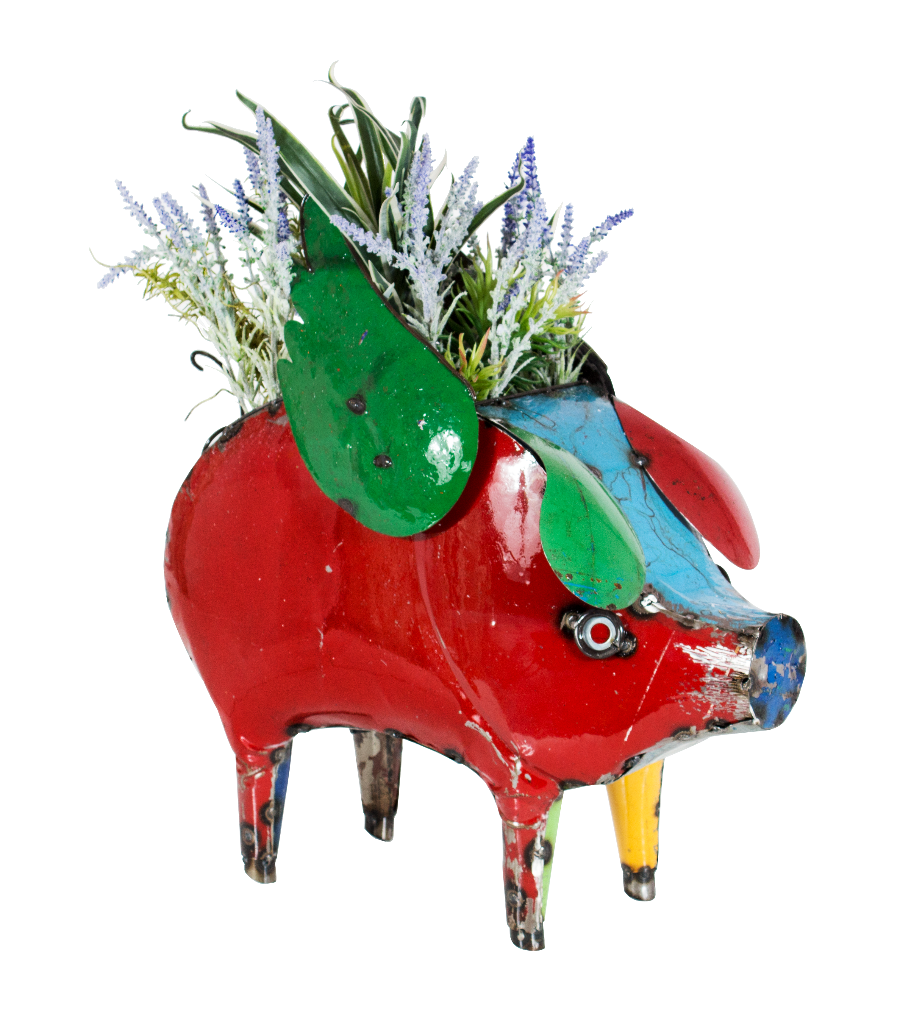 Think Outside Home Decor Rate to be Quoted Think Outside Barnyard Flying Pig Planter