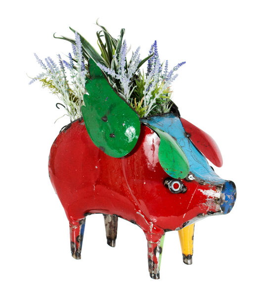Think Outside Home Decor Rate to be Quoted Think Outside Barnyard Flying Pig Planter