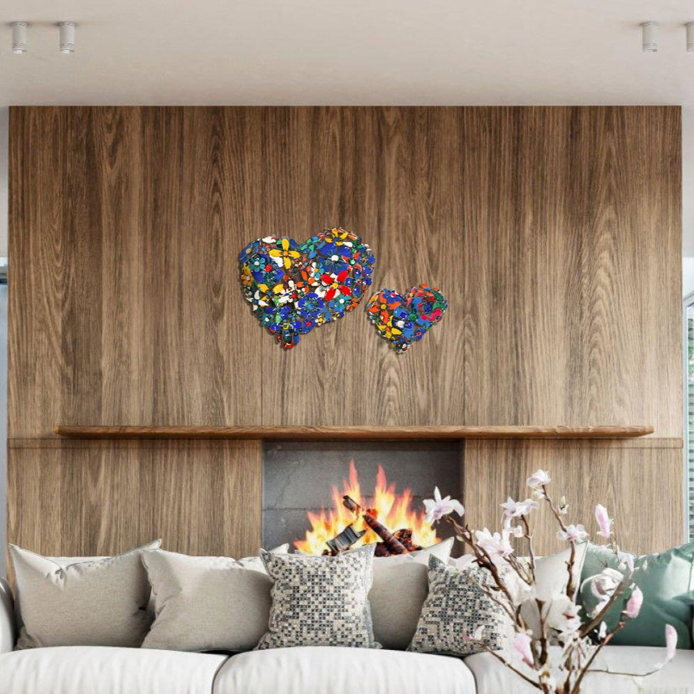 Think Outside Home Decor Think Outside Blooming Hearts (Set of 2)