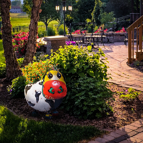Think Outside Home Decor Rate to be Quoted Think Outside Cow Planter Barnyard