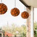 Think Outside Home Decor Think Outside Flower Sphere Small  - Rust Finish