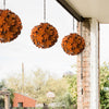 Think Outside Home Decor Think Outside Flower Sphere Small  - Rust Finish