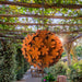 Think Outside Home Decor Think Outside Flower Sphere Small  - Rust Finish