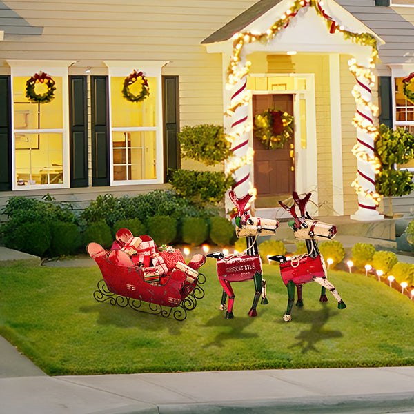 Think Outside Home Decor Think Outside Reindeer and Sled Set