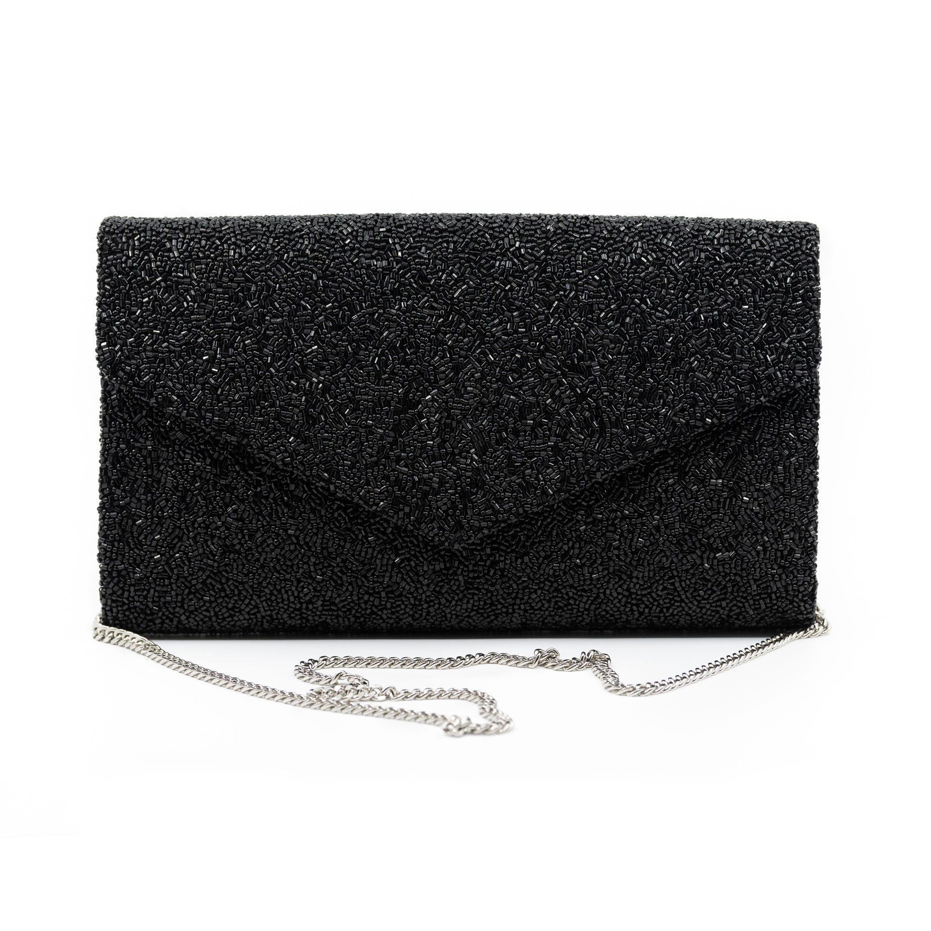 Tiana NY Designs Handbags Black Beauty Envelope Clutch