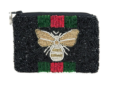 Tiana NY Designs Handbags Black Bee Coin Purse