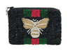 Tiana NY Designs Handbags Black Bee Coin Purse