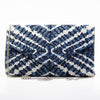 Tiana NY Designs Handbags Blue Vector Envelope Clutch
