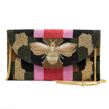 Tiana NY Designs Handbags Camo Bee So Beautiful Envelope Clutch