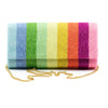 Tiana NY Designs Handbags Multi Stripes Clutch